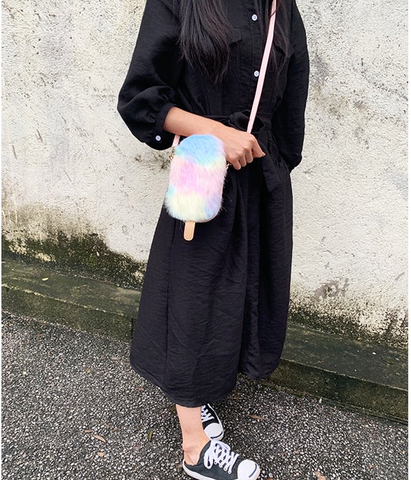 Fur Popsicle Crossbody Bag