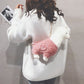 Alpaca Plush Cross-Body Bag