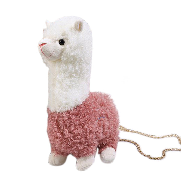 Alpaca Plush Cross-Body Bag